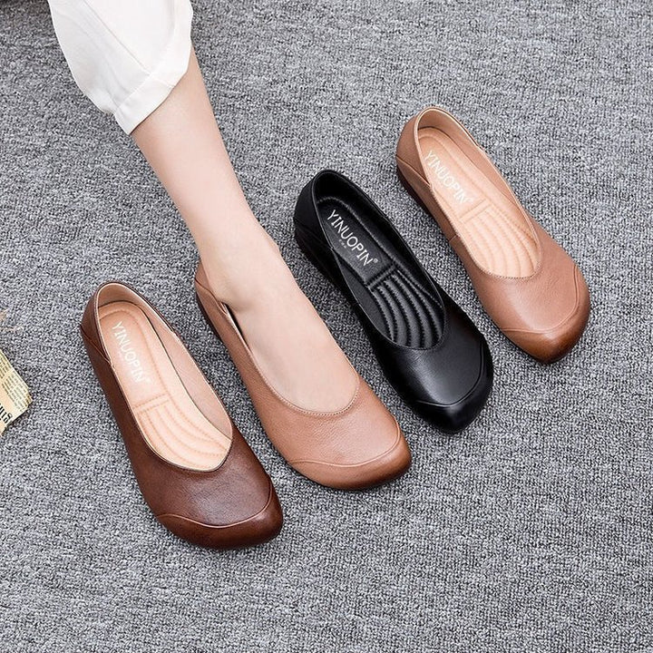 Dame nan elegante Slipper-Ballerina med ergonomisk komfortfod seng og diskret pynte søm Skovae