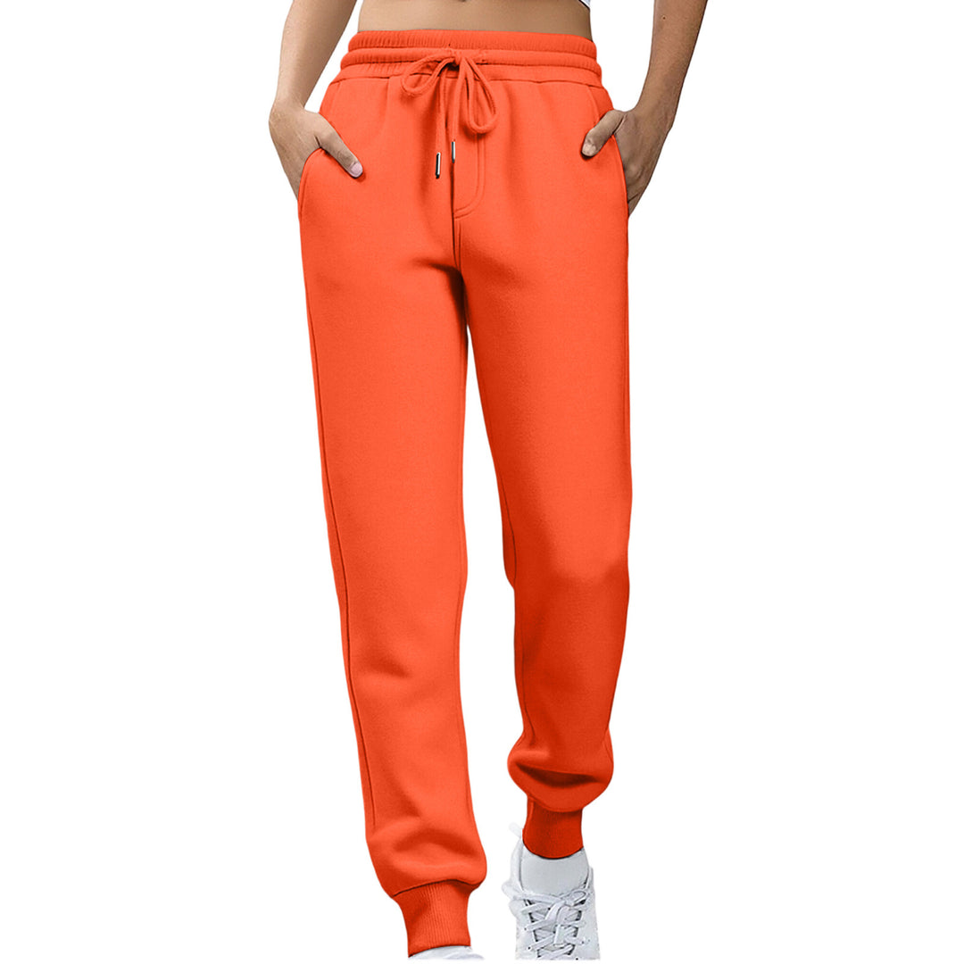 Kvinder afslappede fit sweatpants med elastisk talje og sidelommer Skovae