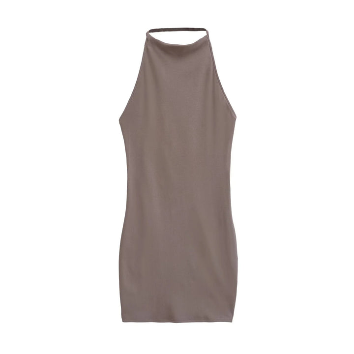 Femme Halterneck Bodycon Mini Kjole Stilla