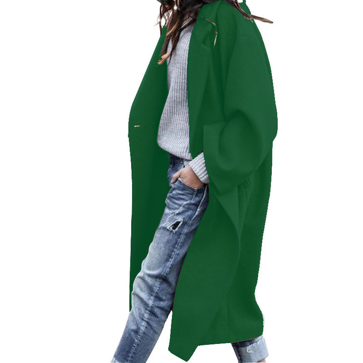 Dame Oversized Uldfrakke i minimalistisk snit Stilla