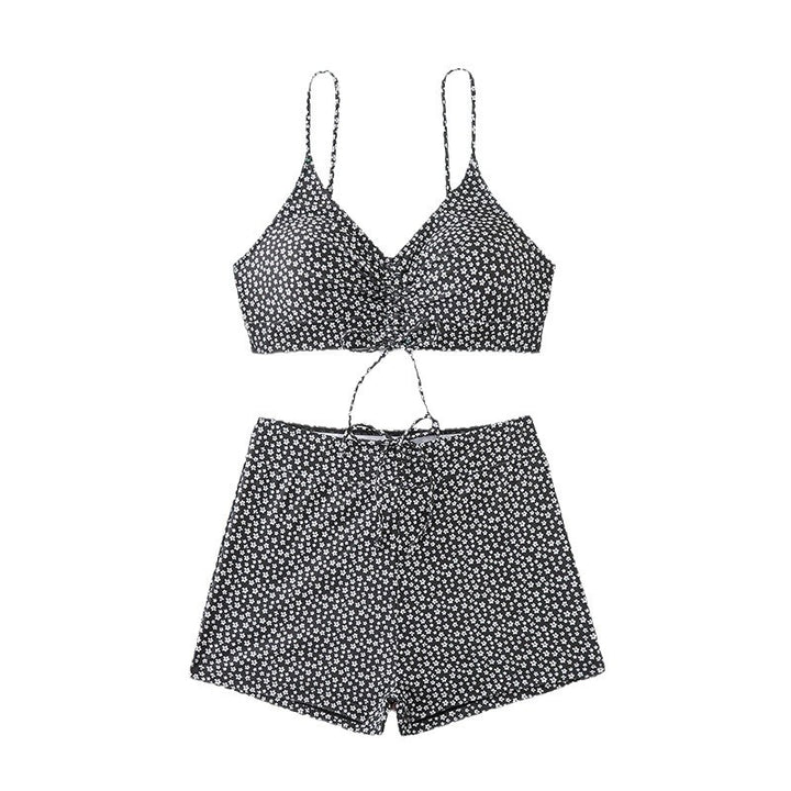 Dame Floral Print Bralette og Shorts Badetøj Sæt Stilla