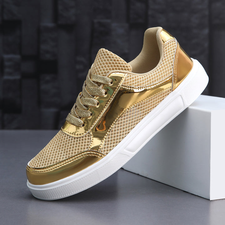 Dame Metallic Mesh Mode Sneakers Stilla
