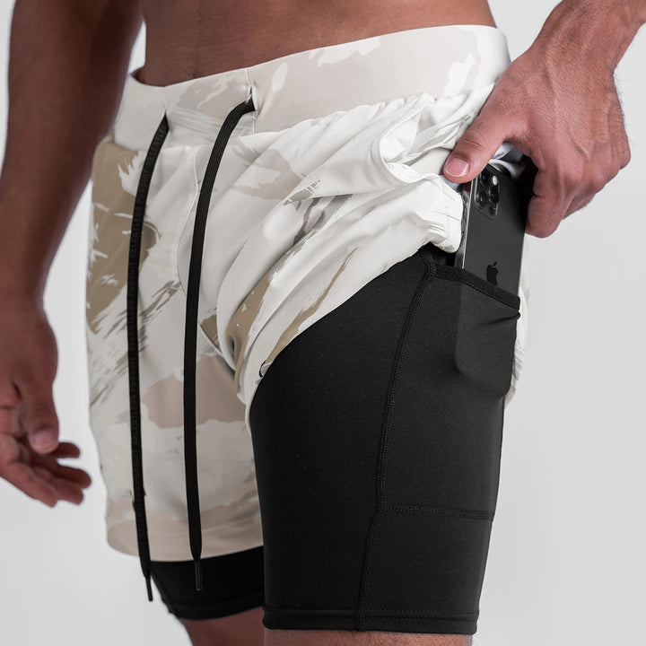 Dame sportlige funktionsshorts med integreret inderskud Stilla