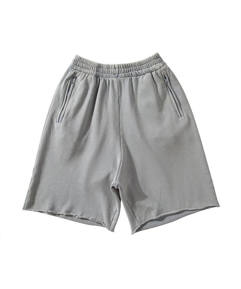 Herrer Sportslige Shorts med åndbart materiale og sidelommer med lynlås Stilla