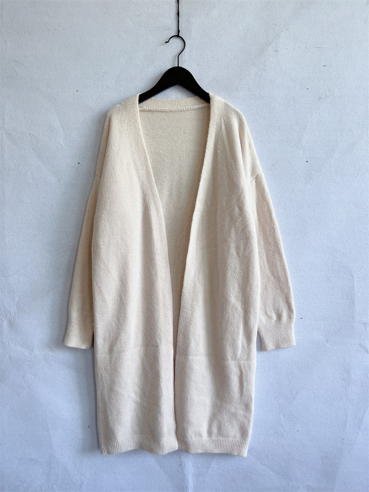 Kvindernes lange strikkede cardigan Stilla