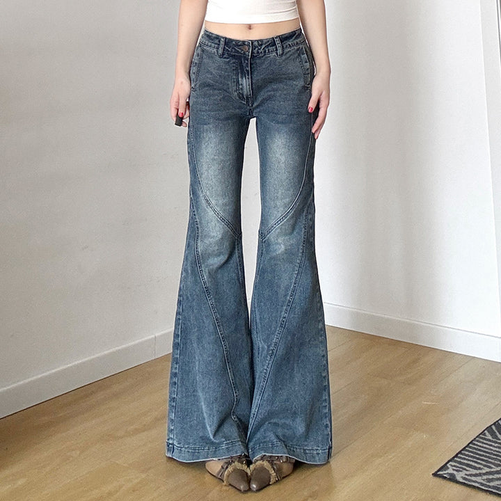 Dame flared jeans i individuel vintage-look med skandinavisk flair Skovae