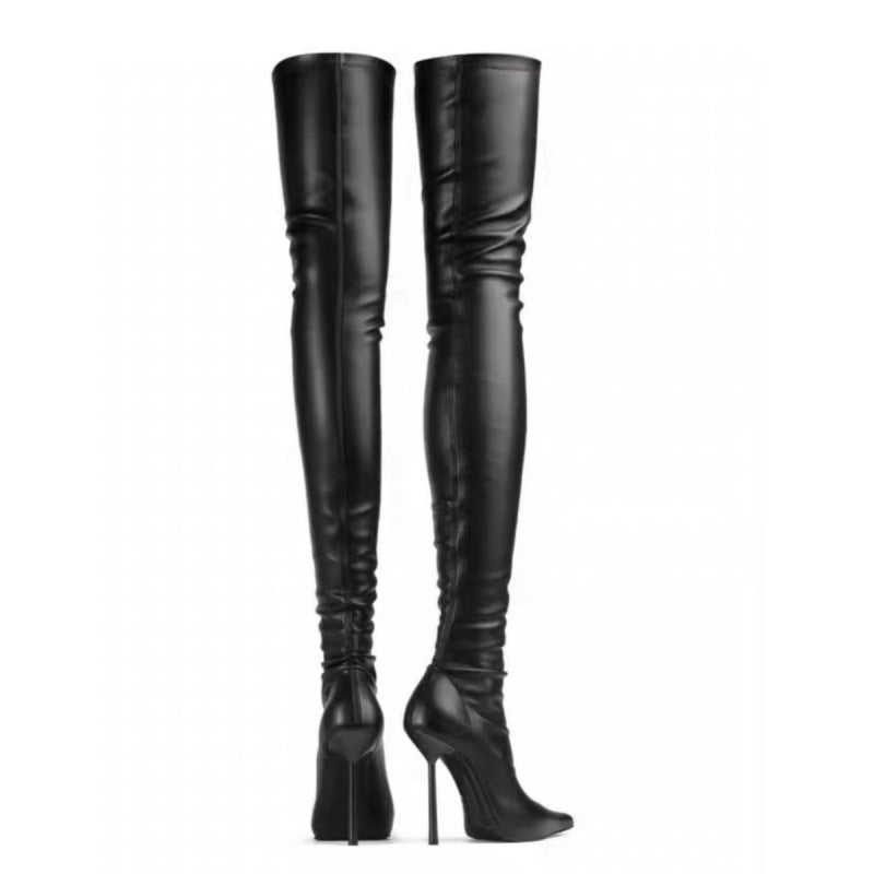 Femme Over-the-Knee High-Spike Heels Støvler Stilla