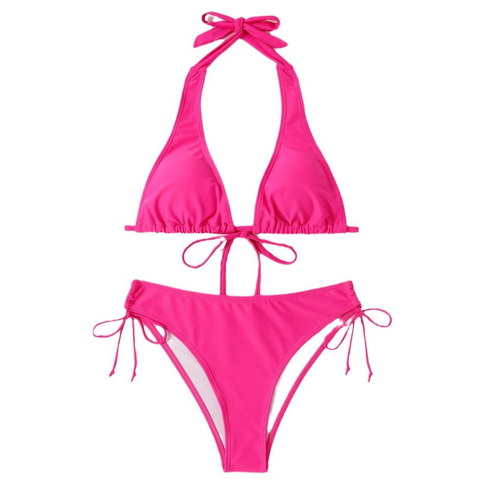 Dame Triangel-Bikini-Sæt med justerbare bånd og feminint snit Stilla