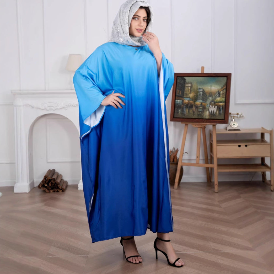Dame Flydende Ombre Maxi Kaftan Stilla
