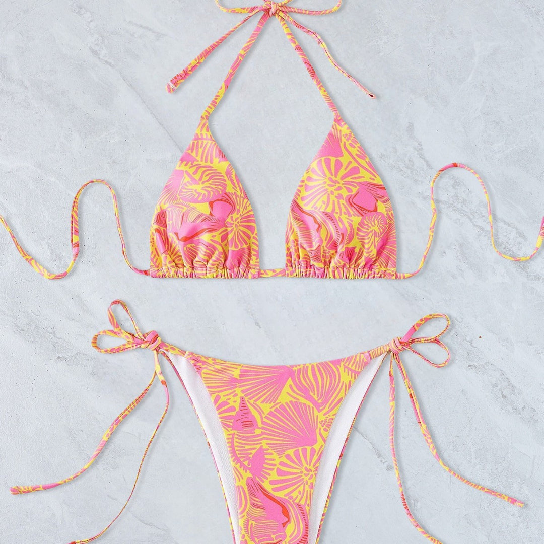 Femme Triangle Bikini Sæt med justerbare bånd Stilla 1750313606