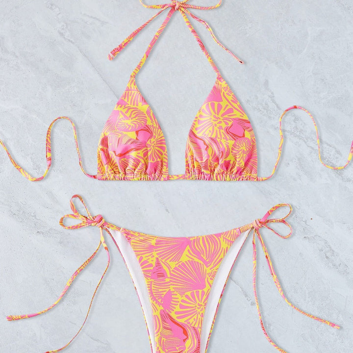 Femme Triangle Bikini Sæt med justerbare bånd Stilla 1750313606