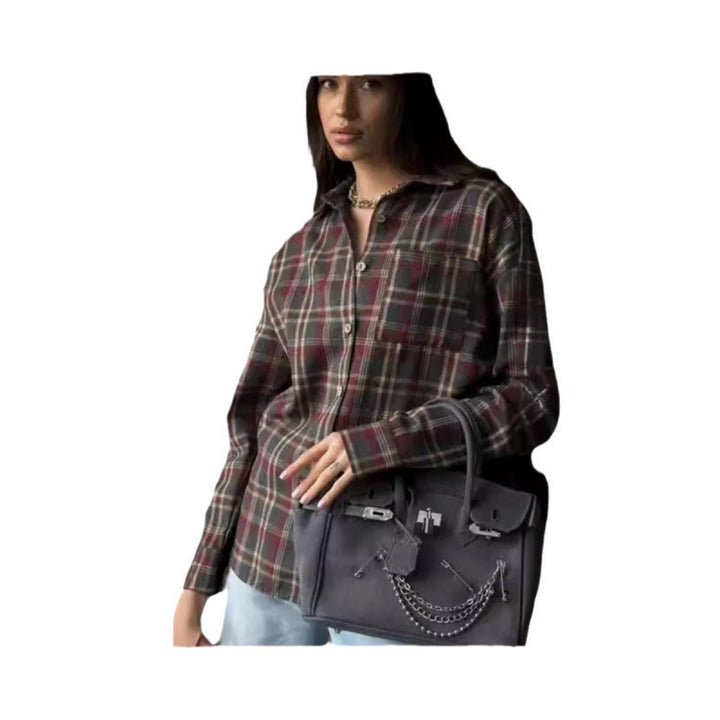 Dame Oversized Ternet Bluse Stilla