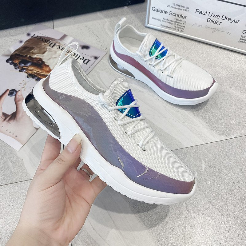 Dame åndbare sportsneakers med reflekterende detalje Stilla