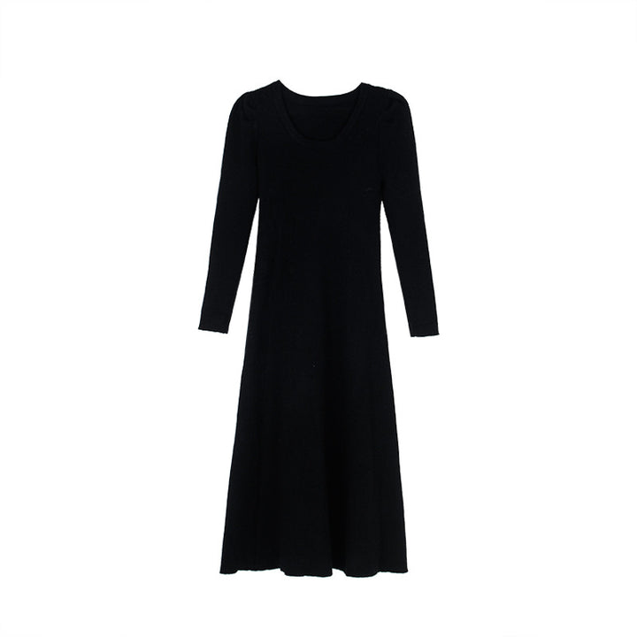 Dame Longsleeve Maxikjole med luftige puffærmer og elegant A-linje-snit Stilla