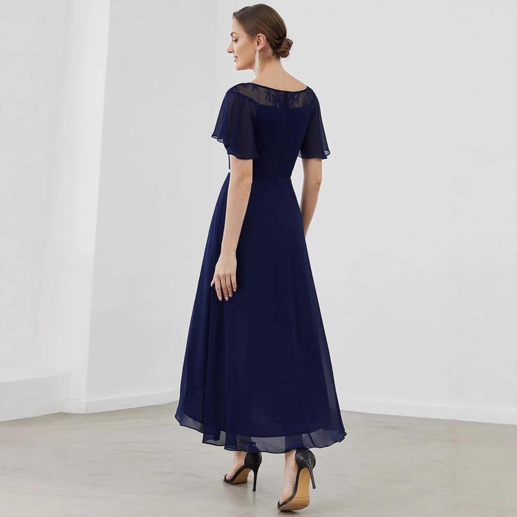 Dame Elegant Spids Overlay Maxikjole Stilla