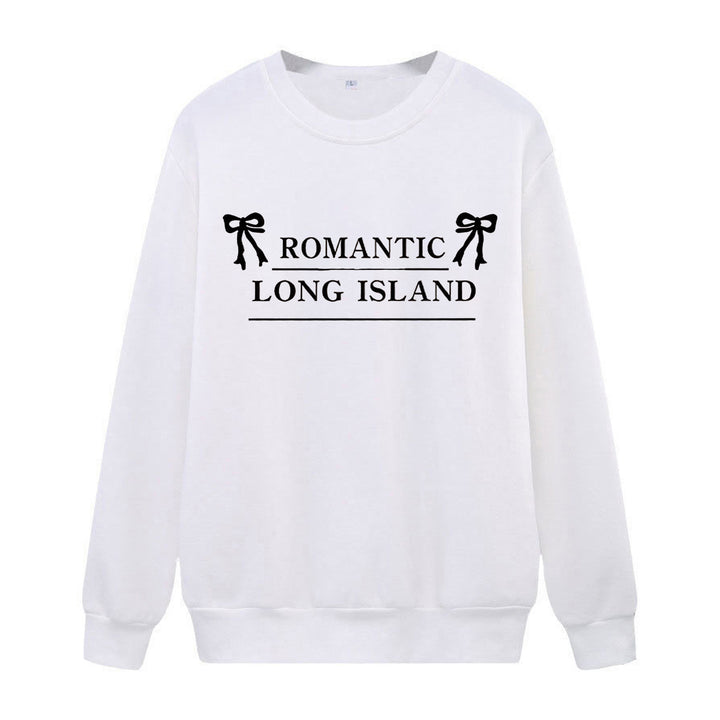 Kvinder casual sweatshirt med romantisk lettering Skovae