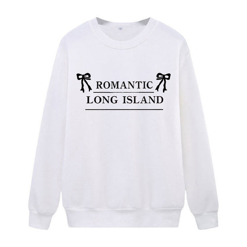 Kvinder casual sweatshirt med romantisk lettering Skovae