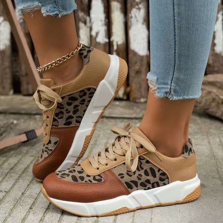 Dame Sporty Sneakers med Dyremønster Stilla