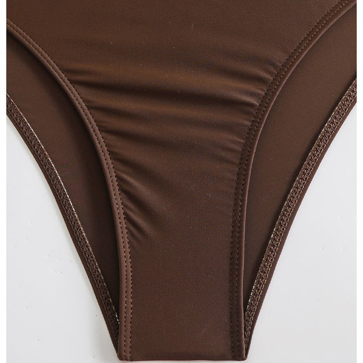 Dame Triangel-Bikini-sæt med justerbare bånd og høj benudskæring Stilla