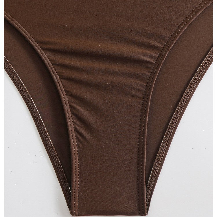 Dame Triangel-Bikini med glitrende glimmerstof og justerbare bindebånd Stilla