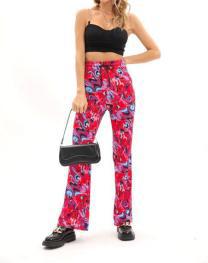 Dame blomstermønster flared pants Stilla