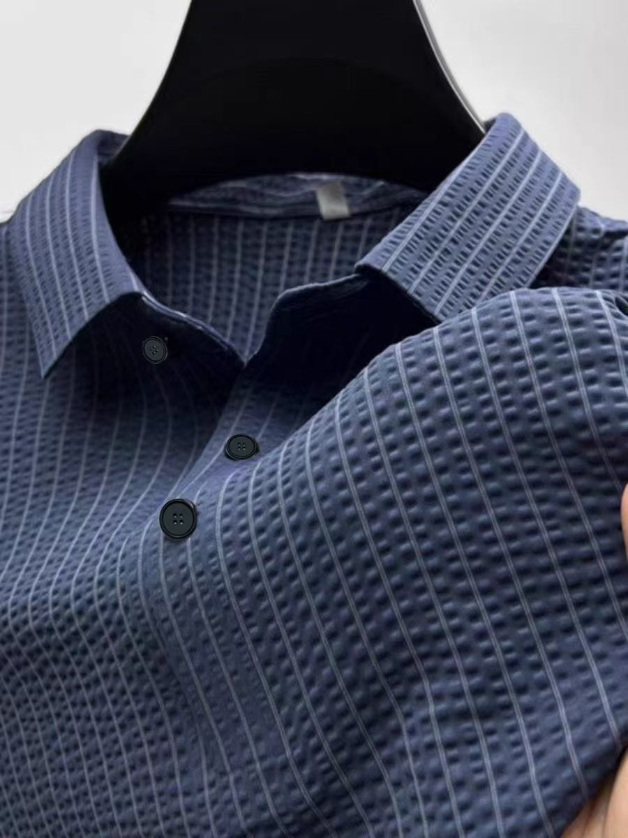 Herre struktureret Performance Polo Stilla