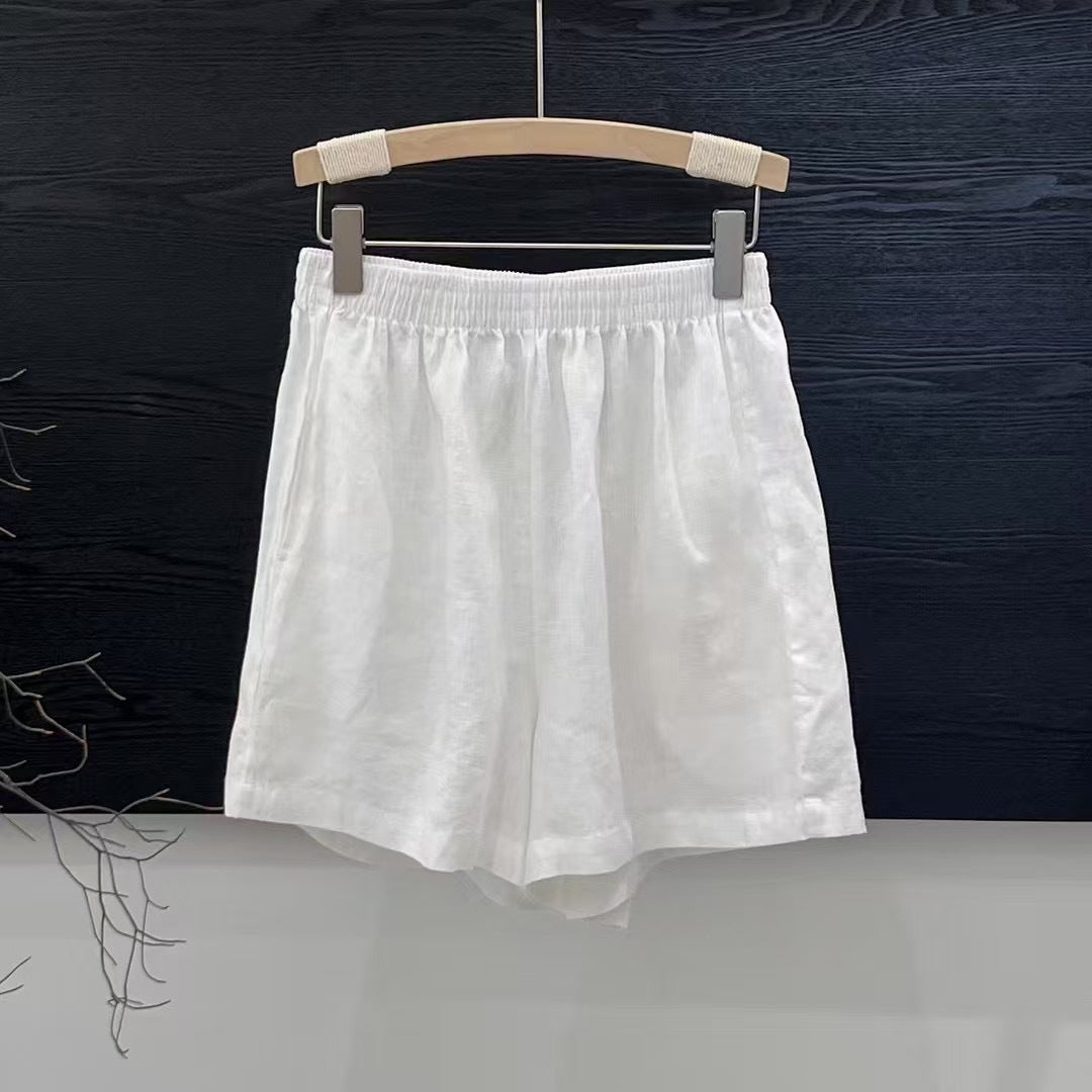 Femme Letvægts Åndbare Linned Shorts Stilla