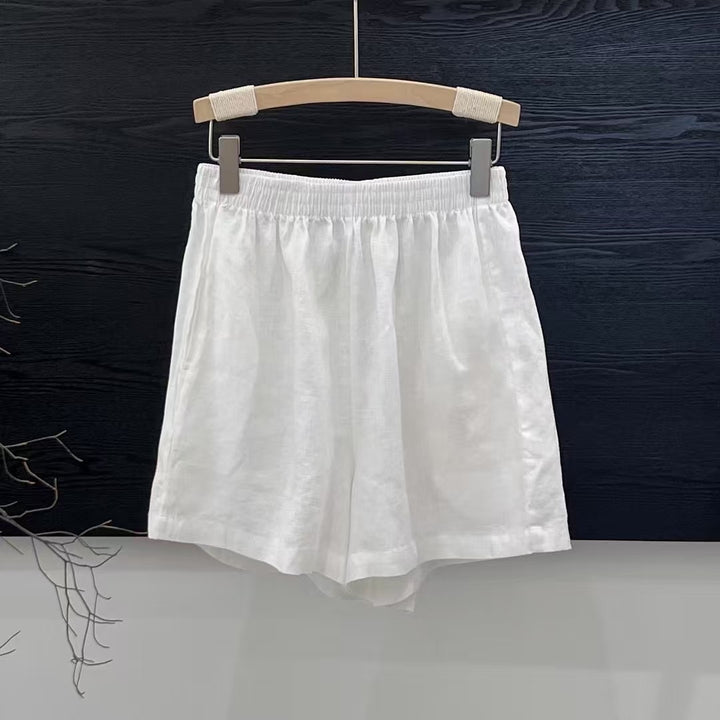 Femme Letvægts Åndbare Linned Shorts Stilla