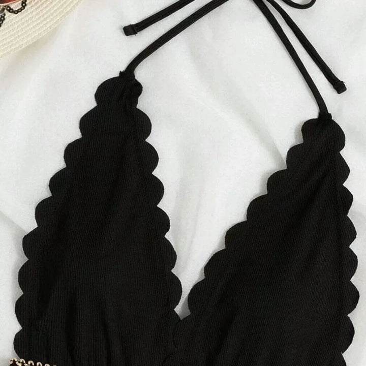 Dame Zigzag Halter Badedragt Stilla