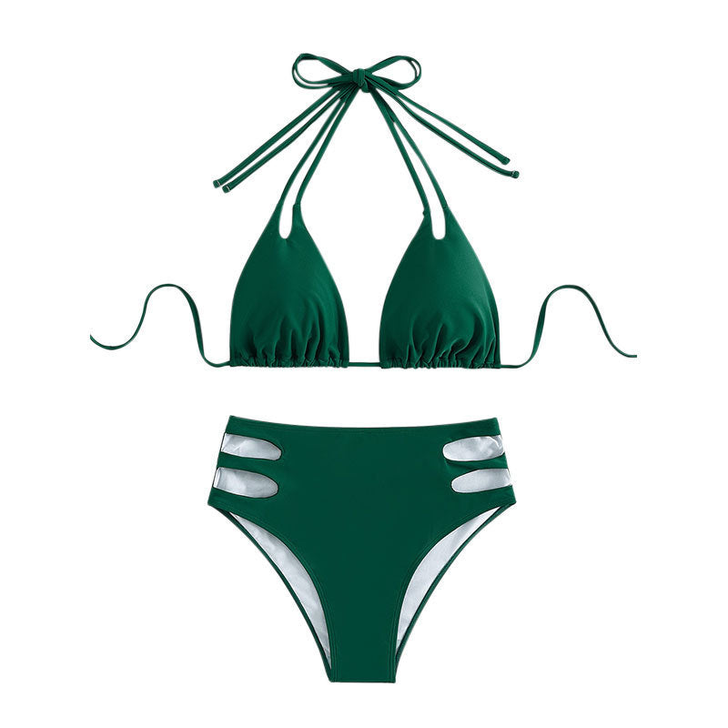 Damer Højt skåret bikini med trendy cut-outs Skovae