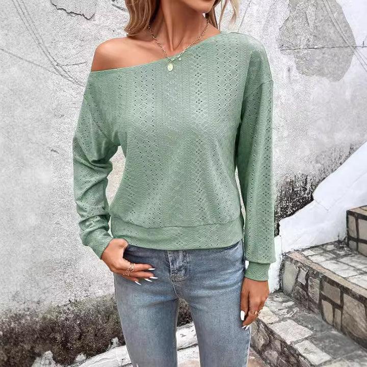 Dame Finstrikpullover Stilla