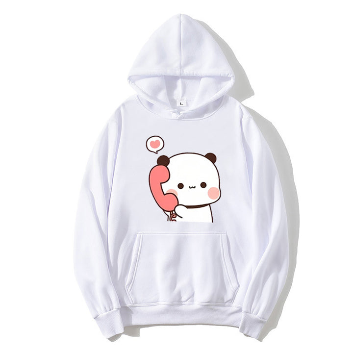 Dame hoodie med legende panda design Skovae