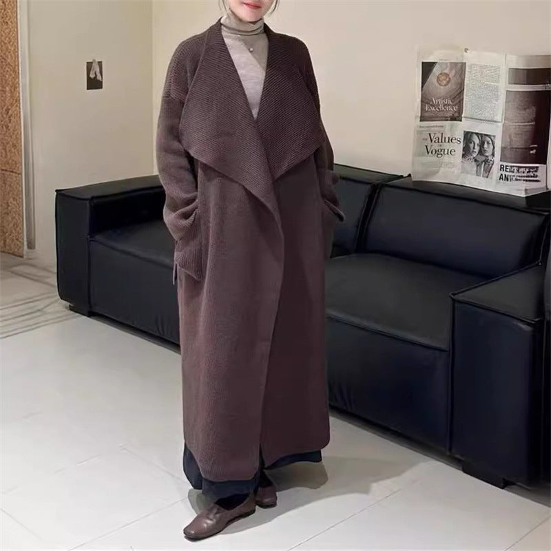 Femme Longline Strik Duster Cardigan Stilla