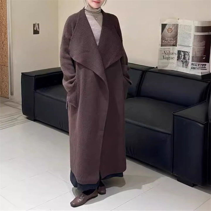 Femme Longline Strik Duster Cardigan Stilla