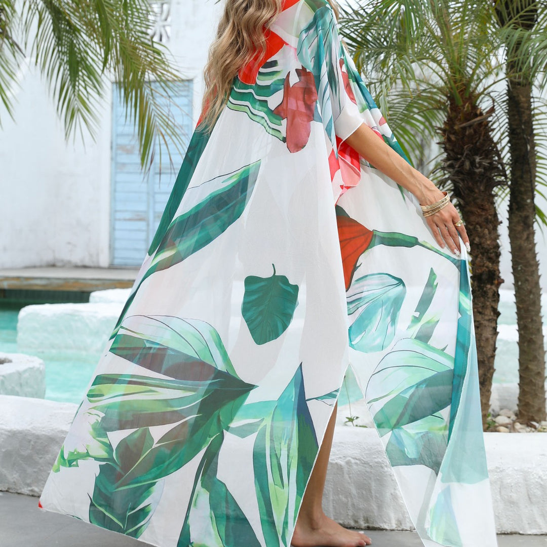 Dame Floral Print Let Strand Kimono Stilla