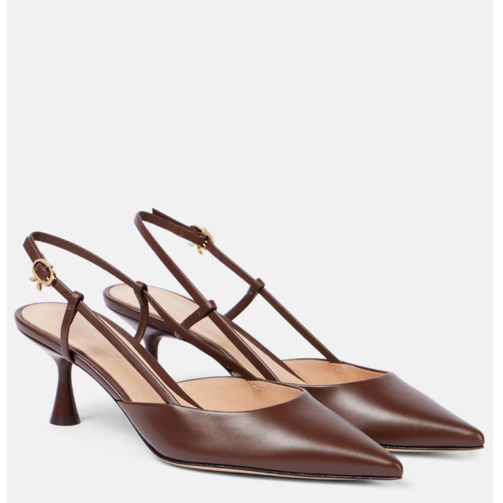 Femme spidse tæer slingback pumps med elegant remdetalje Stilla