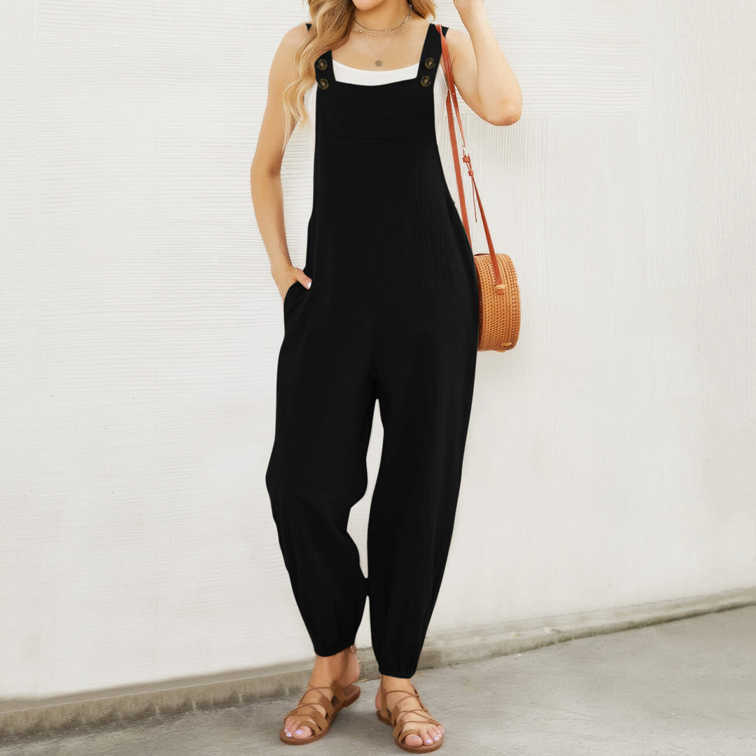 Dame stilfulde overalls med lommer Stilla