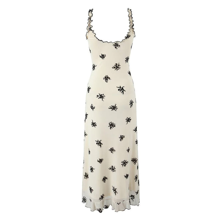 Stilla | Flydende Spaghetti Strop Maxi Kjole