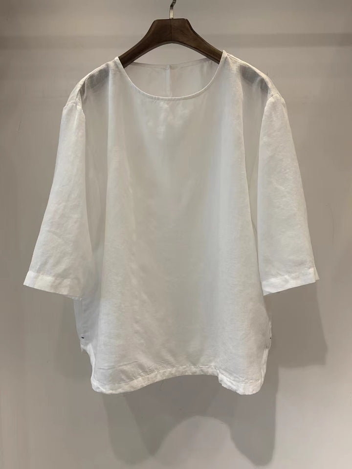Femme Afslappet Pasform Linned blouse Stilla