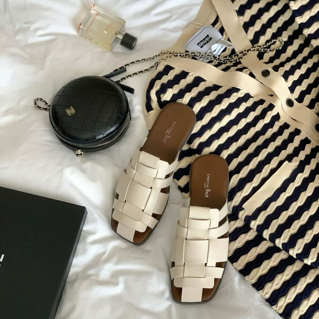Herrer Casual Læder Slide Sandaler Stilla