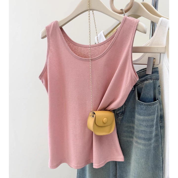 Femme Blødt Jersey Tanktop med flatterende snit Stilla