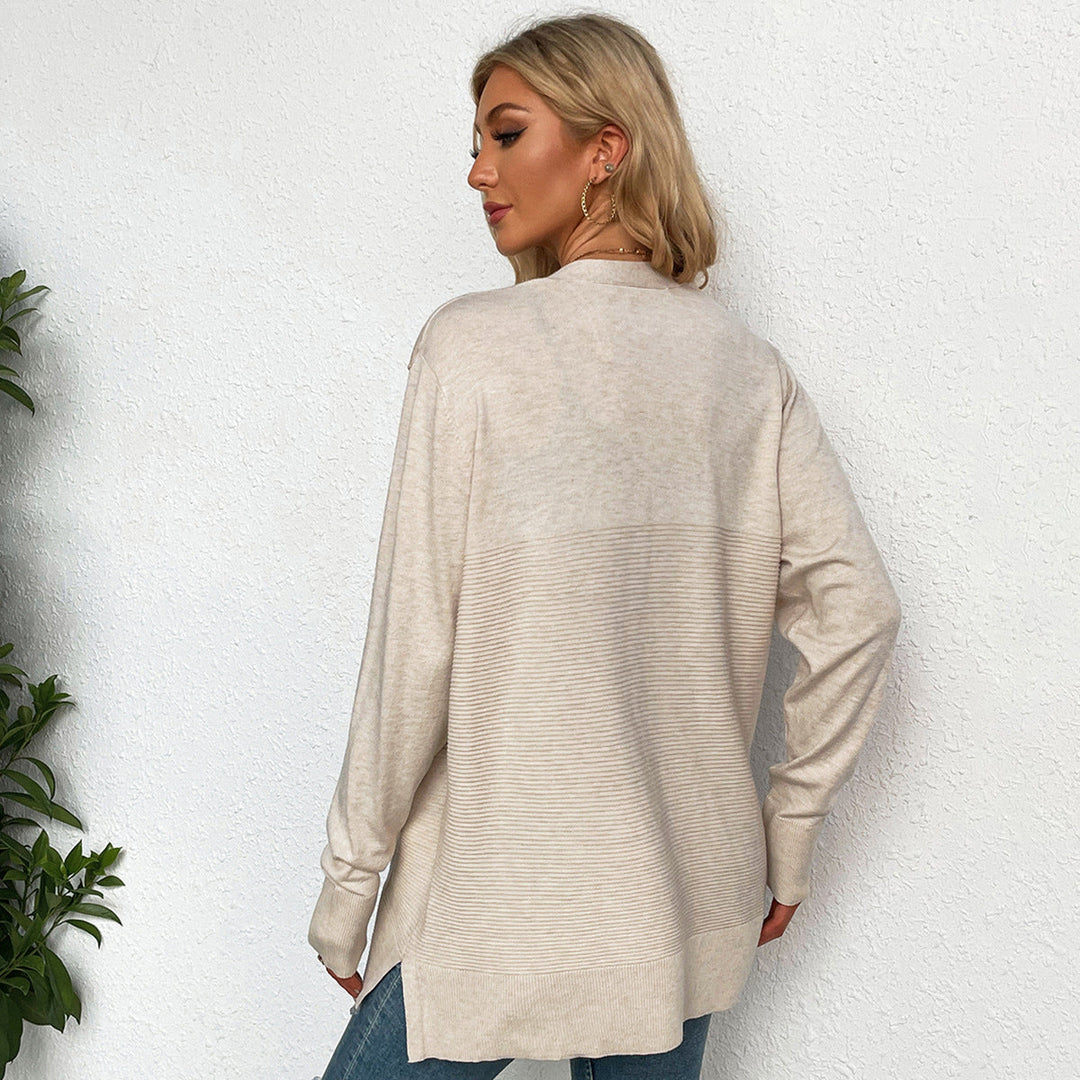 Stilla | Elegant Pendling Langærmet Strikket Cardigan