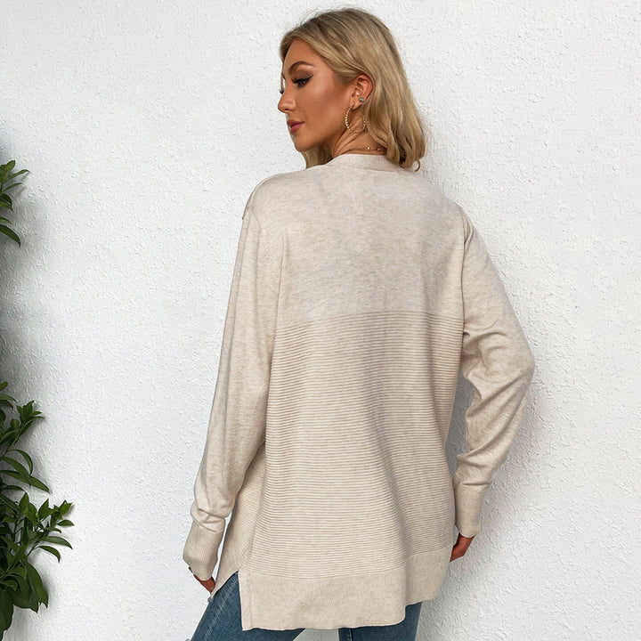 Stilla | Elegant Pendling Langærmet Strikket Cardigan