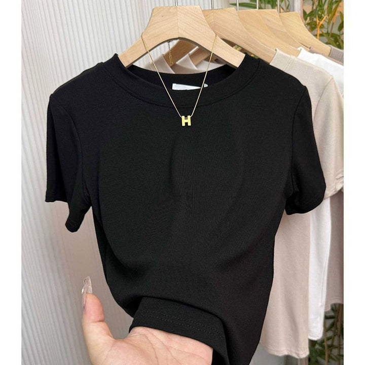 Femme Classic Casual Kortærmet T-shirt Stilla