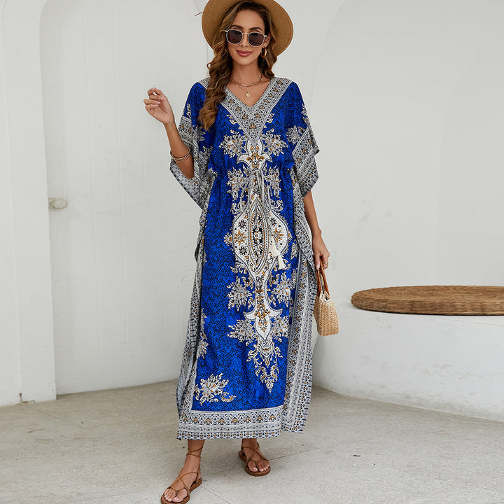 Femme Elegant Boheme Maxi Kaftan Kjole Stilla