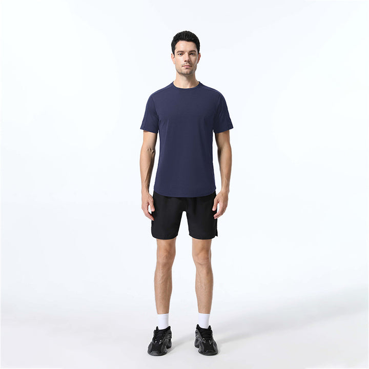 Herre funktions-T-shirt med innovativ fugttransport og elastiske indlæg Stilla