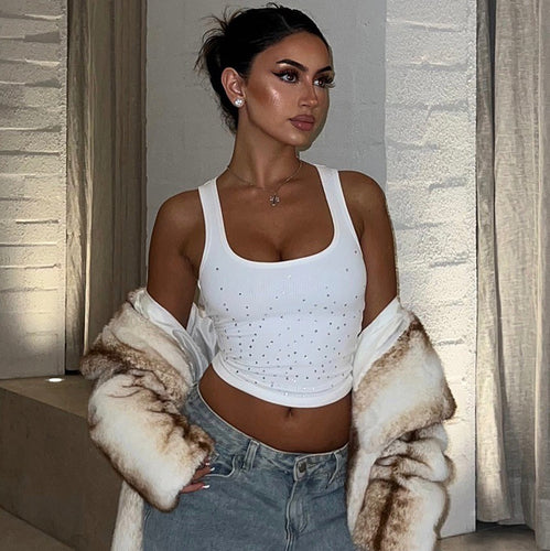 Dame Trendy Glitrende Bustier-Top Skovae