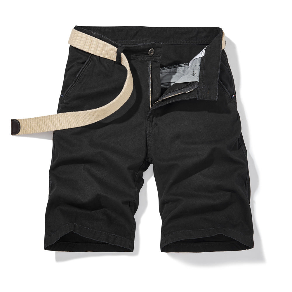 Herre bomulds shorts med justerbar talje Stilla