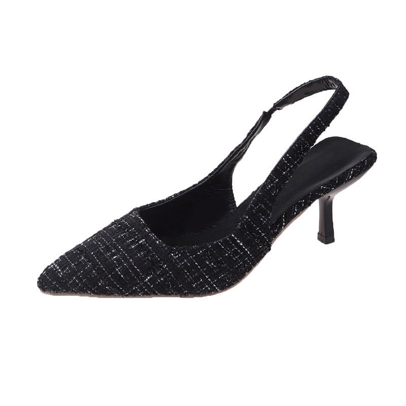Dame Slingback-pumper med spidse design og komfortabel blokhæl Stilla