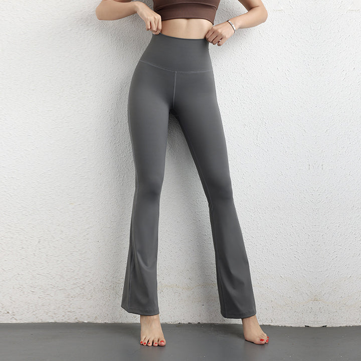 Dame Yoga-Flared-Leggings med høj talje og åndbart materiale Stilla